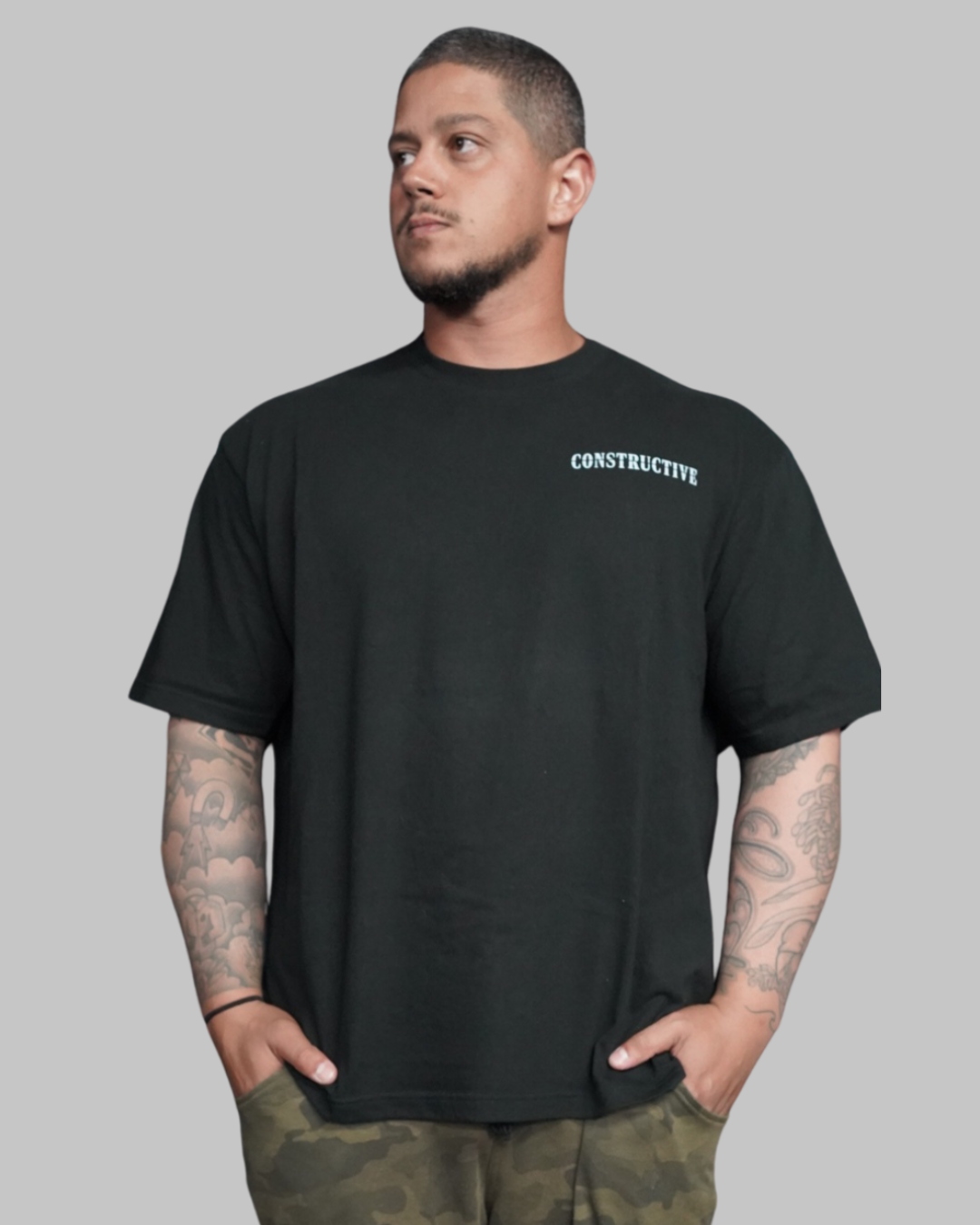 CAMISETA OVERSIZED - PRETA