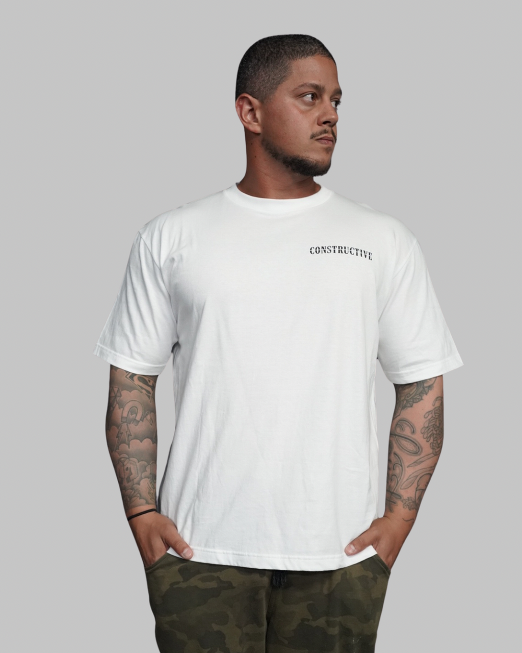 CAMISETA OVERSIZED - BRANCA